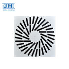 White Powder Coating Assembly Parts Air Conditioning Adjustable Ceiling Swirl Diffuser
